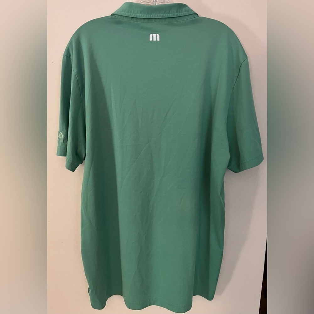 Travis Mathew Men’s Green Cotton Blend Polo Golf Casual Shirt w/Logo: Size XL - Picture 2 of 10
